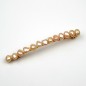 Barrette cheveux perles eau douce 8cm - nude
