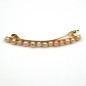 Barrette cheveux perles eau douce 8cm - nude