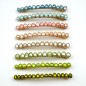 Barrette cheveux perles eau douce 8cm - nude