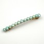 Barrette cheveux perles eau douce 8cm - bleu ciel Barrette cheveux perles eau douce 8cm - bleu ciel