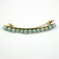 Barrette cheveux perles eau douce 8cm - bleu ciel Barrette cheveux perles eau douce 8cm - bleu ciel
