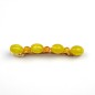 Barrette cheveux perles 7cm - jaune Barrette cheveux perles 7cm - jaune