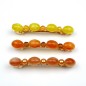 Barrette cheveux perles 7cm - jaune Barrette cheveux perles 7cm - jaune