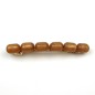 Barrette cheveux perles ovale 8cm - marron Barrette cheveux perles ovale 8cm - marron