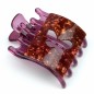 Pince cheveux plate motif papillon 8cmx6cm - violet bordeaux