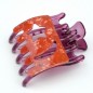 Pince cheveux clip motif étoile lune 8cmx6.2cm - violet corail