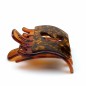 Pince cheveux plate motif papillon 8cmx6.2cm - marron