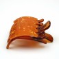 Pince cheveux plate 8cmx6.2cm - marron orange