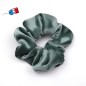 Gros chouchou velours 13cm - vert gris
