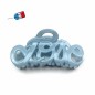 Pince cheveux "Love" Made in France 8.5cm - bleu ciel Pince cheveux "Love" Made in France 8.5cm - bleu ciel
