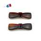 Lot de 2 barrettes cheveux Fabrication française 6.4cm - marron Lot de 2 barrettes cheveux Fabrication française 6.4cm - marron