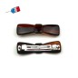 Lot de 2 barrettes cheveux Fabrication française 6.4cm - marron Lot de 2 barrettes cheveux Fabrication française 6.4cm - marron