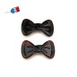 Lot de 2 barrettes cheveux Fabrication française 4.9cm - marron