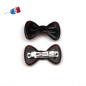 Lot de 2 barrettes cheveux Fabrication française 4.9cm - marron
