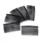 Lot de 6 peignes de côté Made in France 6.5cm - noir