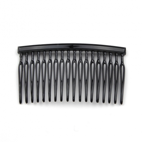 Lot de 6 peignes de côté Made in France 6.5cm - noir