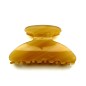 Pince à cheveux Fait main 8cm motif corne - jaune moutarde Pince à cheveux Fait main 8cm motif corne - jaune moutarde