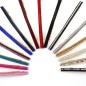 Barrette cheveux longue 10cm chaine strass multicolor - noir Barrette cheveux longue 10cm chaine strass multicolor - noir