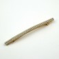 Barrette cheveux longue 10cm chaine strass blanc - crème Barrette cheveux longue 10cm chaine strass blanc - crème