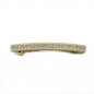 Barrette cheveux longue 9.5cm chaine strass - crème Barrette cheveux longue 9.5cm chaine strass - crème