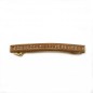 Barrette cheveux longue 9.5cm chaine strass - camel