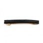 Barrette cheveux longue 9.5cm chaine strass - noir