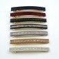 Barrette cheveux longue 9.5cm chaine strass blanc - noir Barrette cheveux longue 9.5cm chaine strass blanc - noir