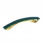 Barrette cheveux longue 9.5cm chaine strass - bleu canard Barrette cheveux longue 9.5cm chaine strass - bleu canard
