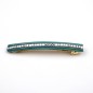 Barrette cheveux longue 9.5cm chaine et strass - bleu canard Barrette cheveux longue 9.5cm chaine et strass - bleu canard