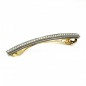 Barrette cheveux longue 9.5cm chaine et strass - gris Barrette cheveux longue 9.5cm chaine et strass - gris