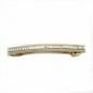 Barrette cheveux longue 9.5cm chaine et strass - crème Barrette cheveux longue 9.5cm chaine et strass - crème
