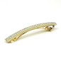 Barrette cheveux longue 9.5cm chaine et strass - crème Barrette cheveux longue 9.5cm chaine et strass - crème