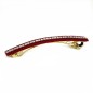 Barrette cheveux longue 9.5cm chaine et strass - rouge foncé Barrette cheveux longue 9.5cm chaine et strass - rouge foncé