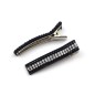 Lot de 2 pinces cheveux crocodile strass 4.8cm - marine