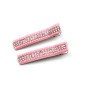 Lot de 2 pinces cheveux crocodile strass 4.8cm - rose Lot de 2 pinces cheveux crocodile strass 4.8cm - rose
