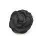 2 broches clip fleur satin 4.5cm - Noir 2 broches clip fleur satin 4.5cm - Noir