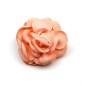 2 broches clip fleur satin 4.5cm - Abricot 2 broches clip fleur satin 4.5cm - Abricot