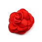 2 broches clip fleur satin 4.5cm - Rouge vif 2 broches clip fleur satin 4.5cm - Rouge vif