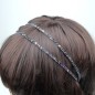 Serre tête fin 3mm paillette - multicolore foncé Serre tête fin 3mm paillette - multicolore foncé