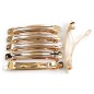 50 barrettes "Clip Paris" 10cmx1.1cm monture doré