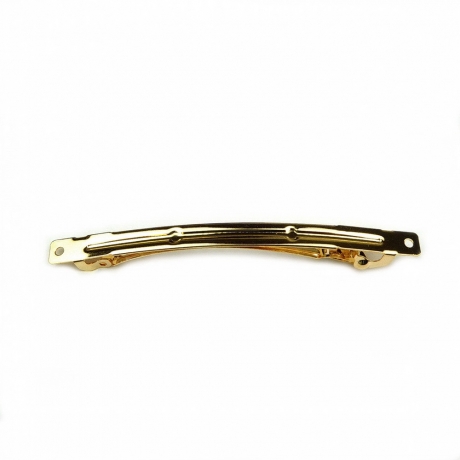 50 barrettes fines "Clip Paris" en métal 7cmx0,6cm - doré