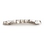 Barrette fine design martelé en métal 8.5cm - argenté Barrette fine design martelé en métal 8.5cm - argenté