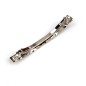 Barrette fine design martelé en métal 8.5cm - argenté Barrette fine design martelé en métal 8.5cm - argenté