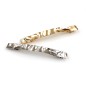 Barrette fine design martelé en métal 8.5cm - doré Barrette fine design martelé en métal 8.5cm - doré