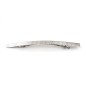 Barrette fine métal strié 11cm - argenté Barrette fine métal strié 11cm - argenté