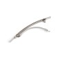 Barrette fine métal strié 11cm - argenté Barrette fine métal strié 11cm - argenté
