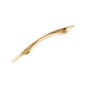 Barrette fine métal strié 11cm - doré Barrette fine métal strié 11cm - doré