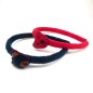 Lot de 2 serres tête enfant ourson - rouge marine