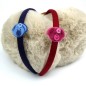 Lot de 2 serres tête enfant tête chien - marine rouge