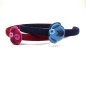 Lot de 2 serres tête enfant tête chien - marine rouge